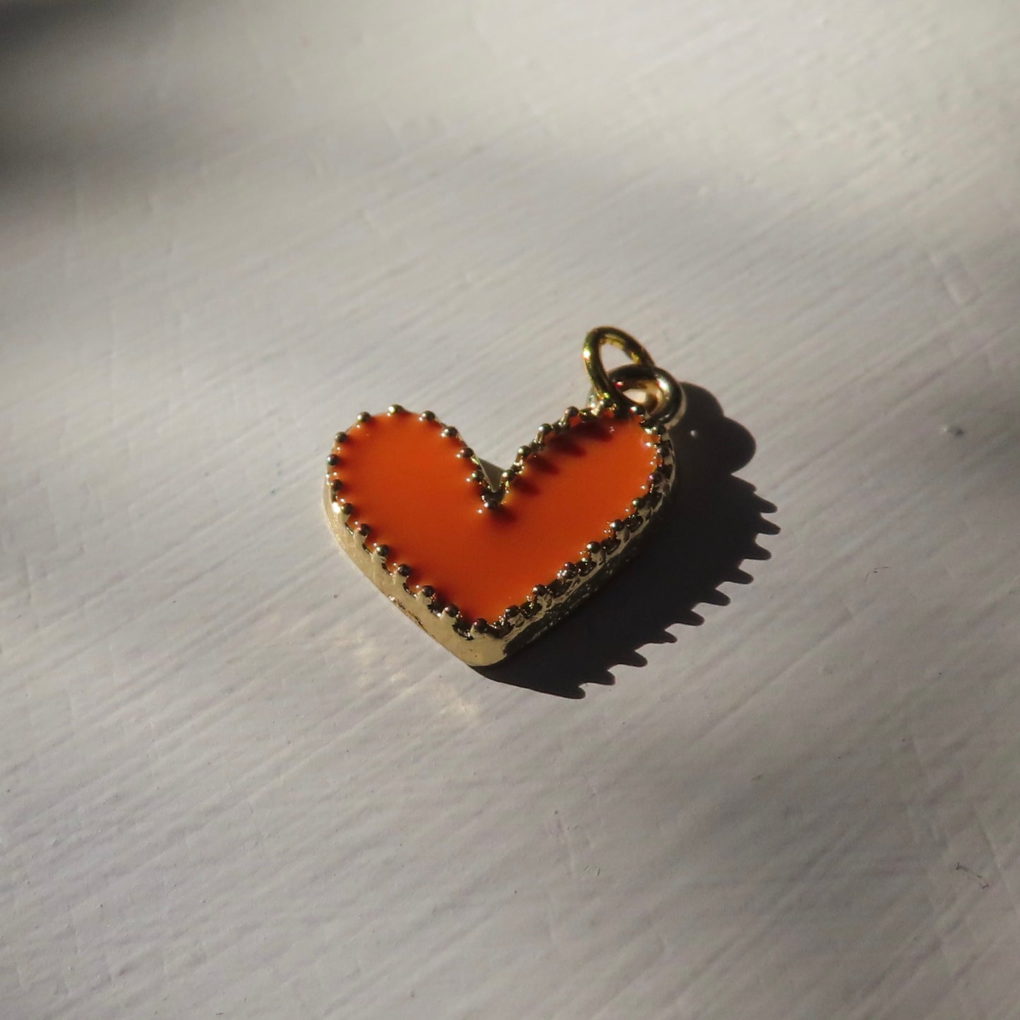 Bedel | emaille klein hart 14x13,5 mm