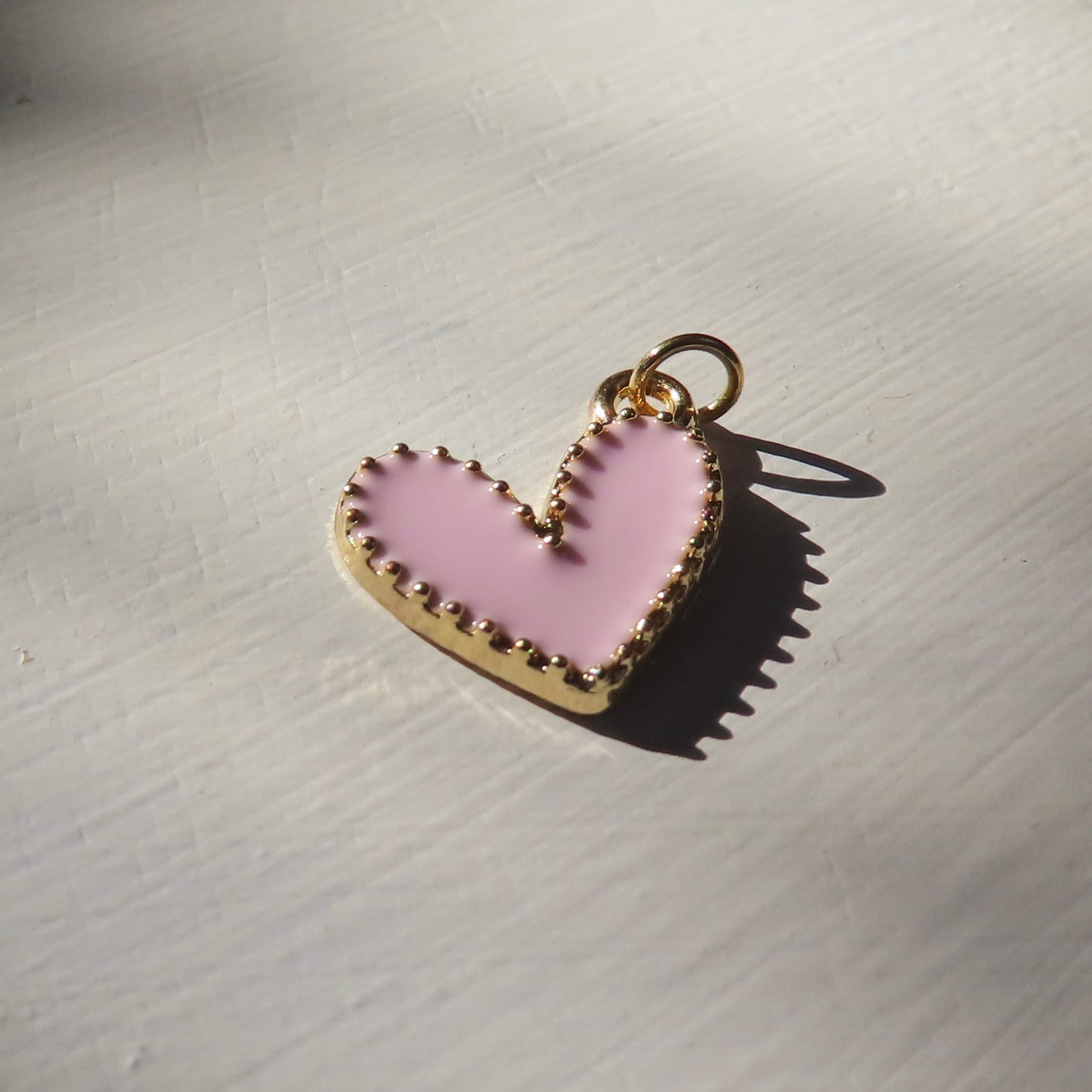 Bedel | emaille klein hart 14x13,5 mm