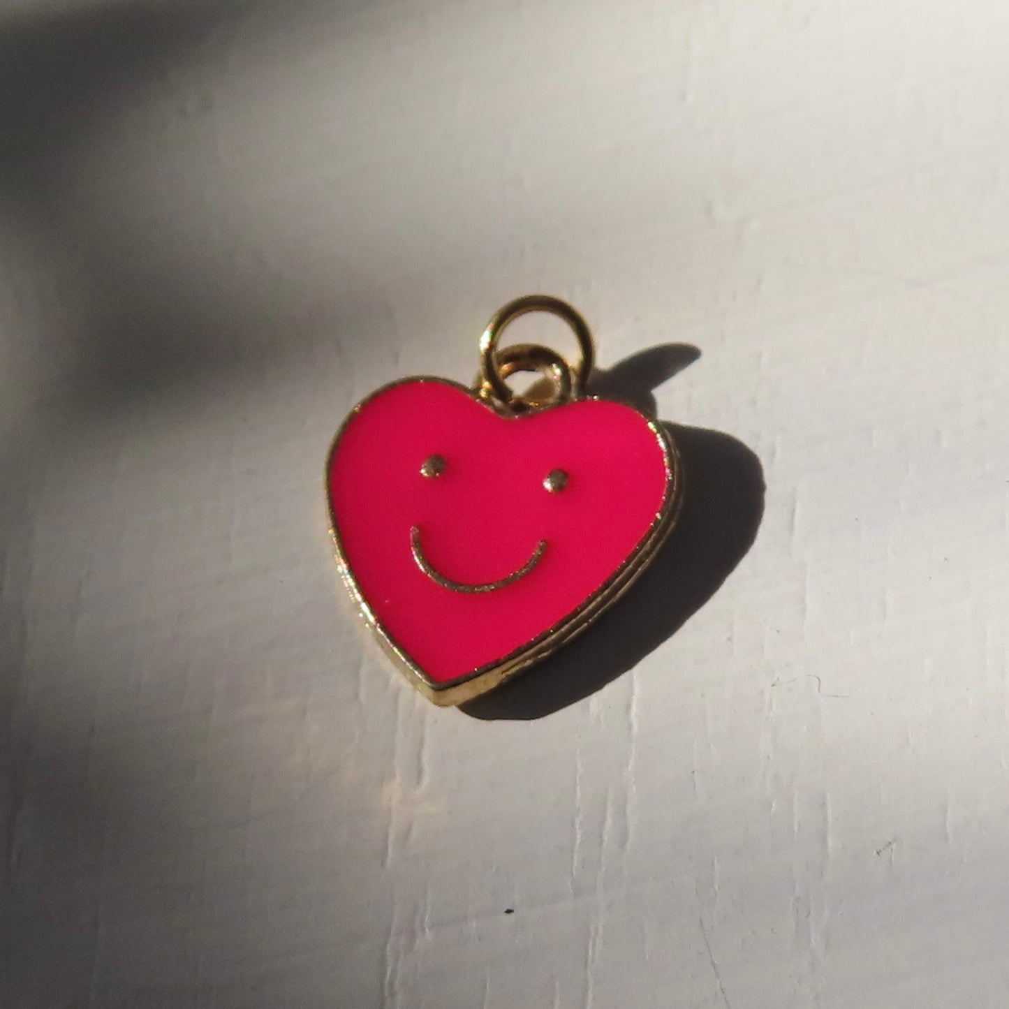 Bedel | emaiile hartje smiley 13x12 mm
