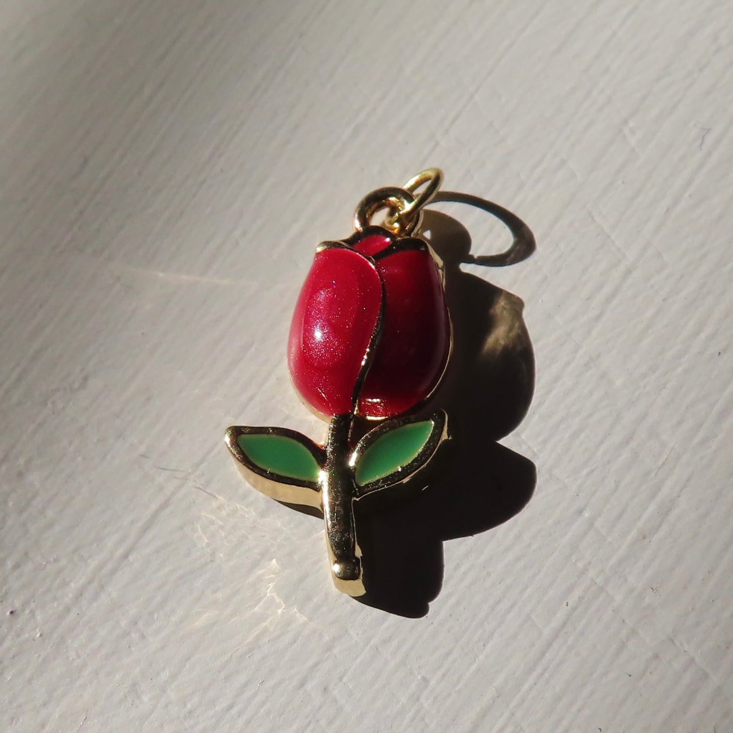 Bedel | emaille tulp 22,5 x 11,5 x 3,5 mm