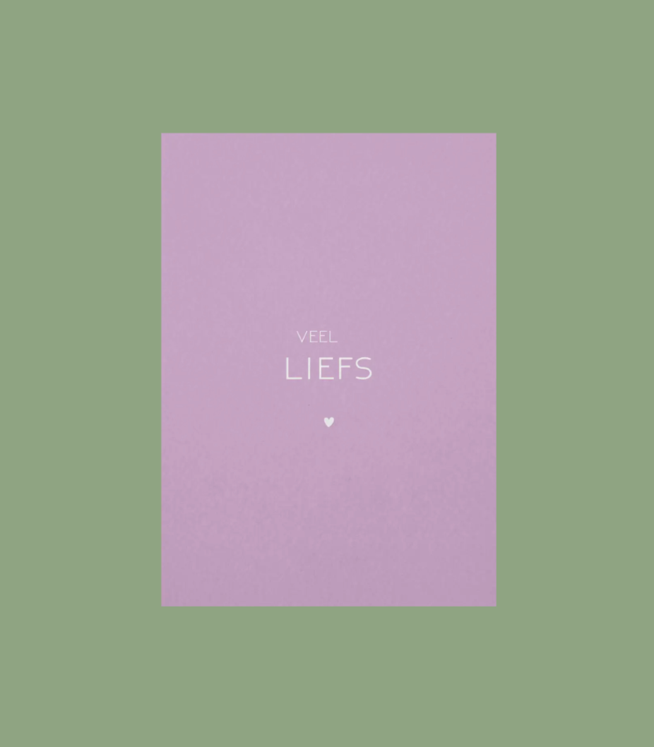 Ansichtkaart | Veel liefs
