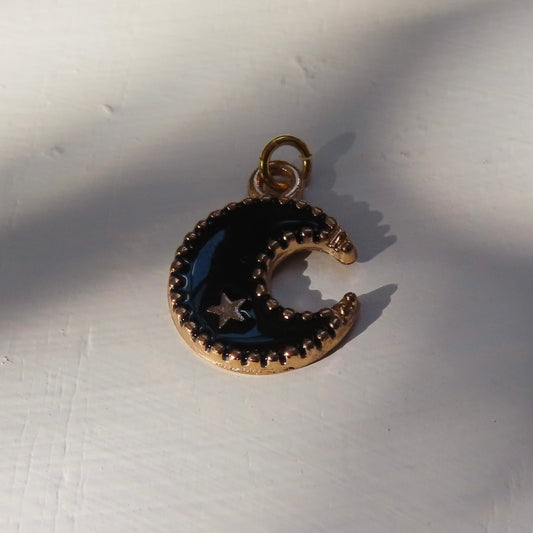 Bedel | emaille maan 16x13 mm