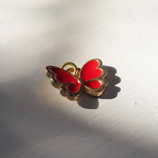 Bedel | emaille vlinder 10,5x13 mm