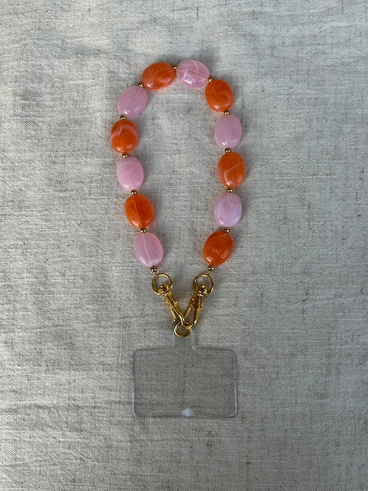 Telefoonkoord | Roze-Oranje
