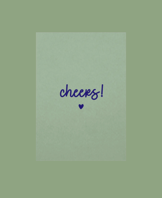 Ansichtkaart | Cheers! (groen)