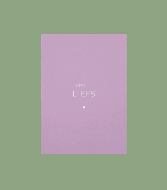 Ansichtkaart | Veel liefs