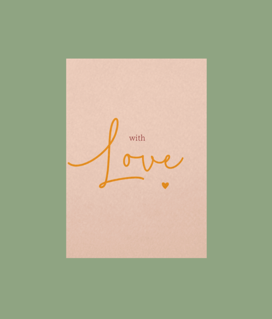 Ansichtkaart | With love