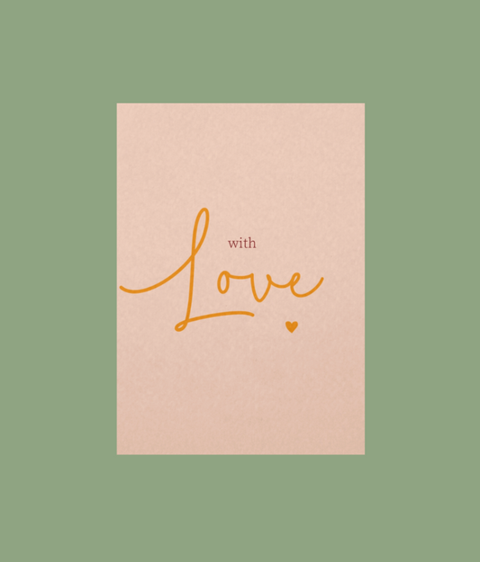 Ansichtkaart | With love