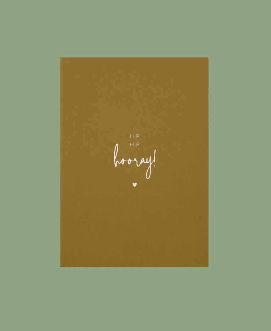 Ansichtkaart | Hip hip hooray