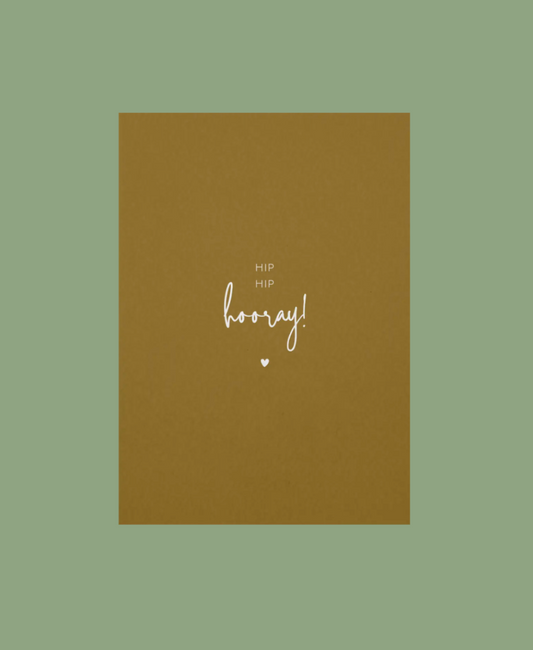 Ansichtkaart | Hip hip hooray