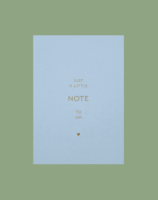 Ansichtkaart | Just a little note to say...