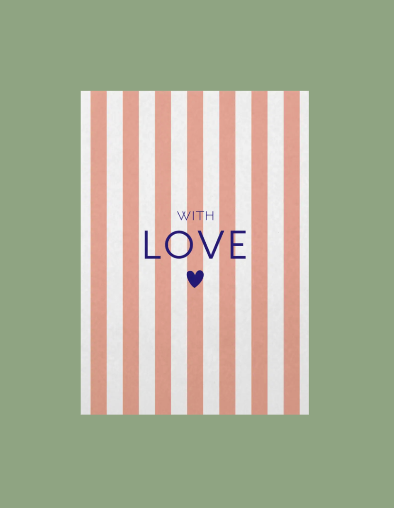 Ansichtkaart | With love