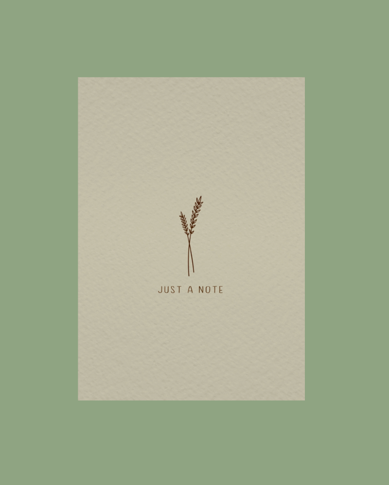 Ansichtkaart | Just a note