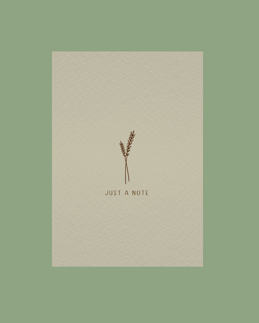 Ansichtkaart | Just a note