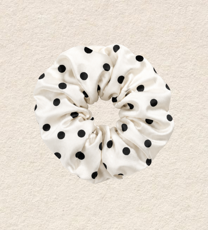 Scrunchie | Dots white