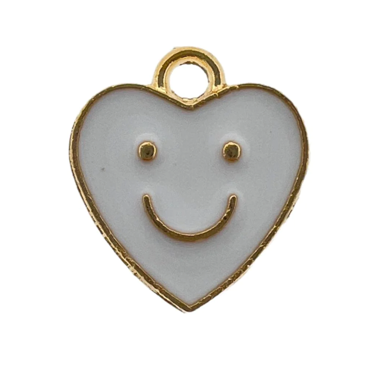 Bedel | emaiile hartje smiley 13x12 mm